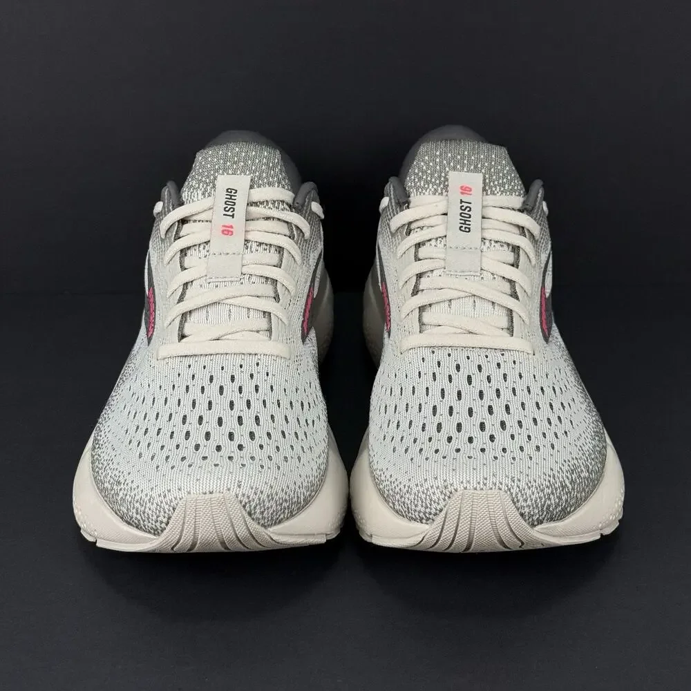 Brooks Ghost 16 Women's Size 10B Running Shoes Gray/Gargoyle Pink 1204071B006